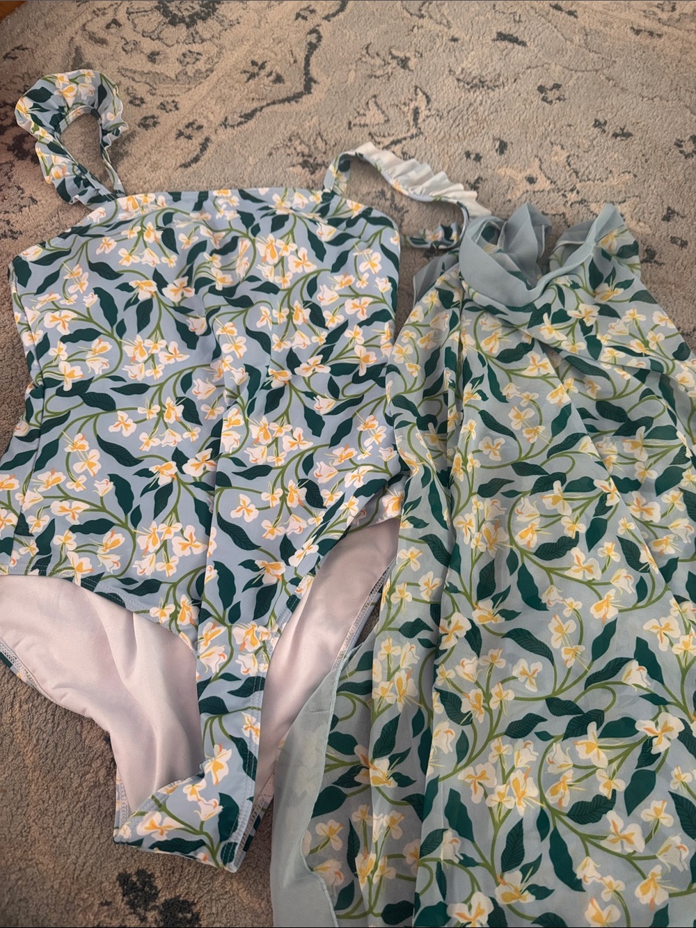 NWT Amazon swimsuit and coverup